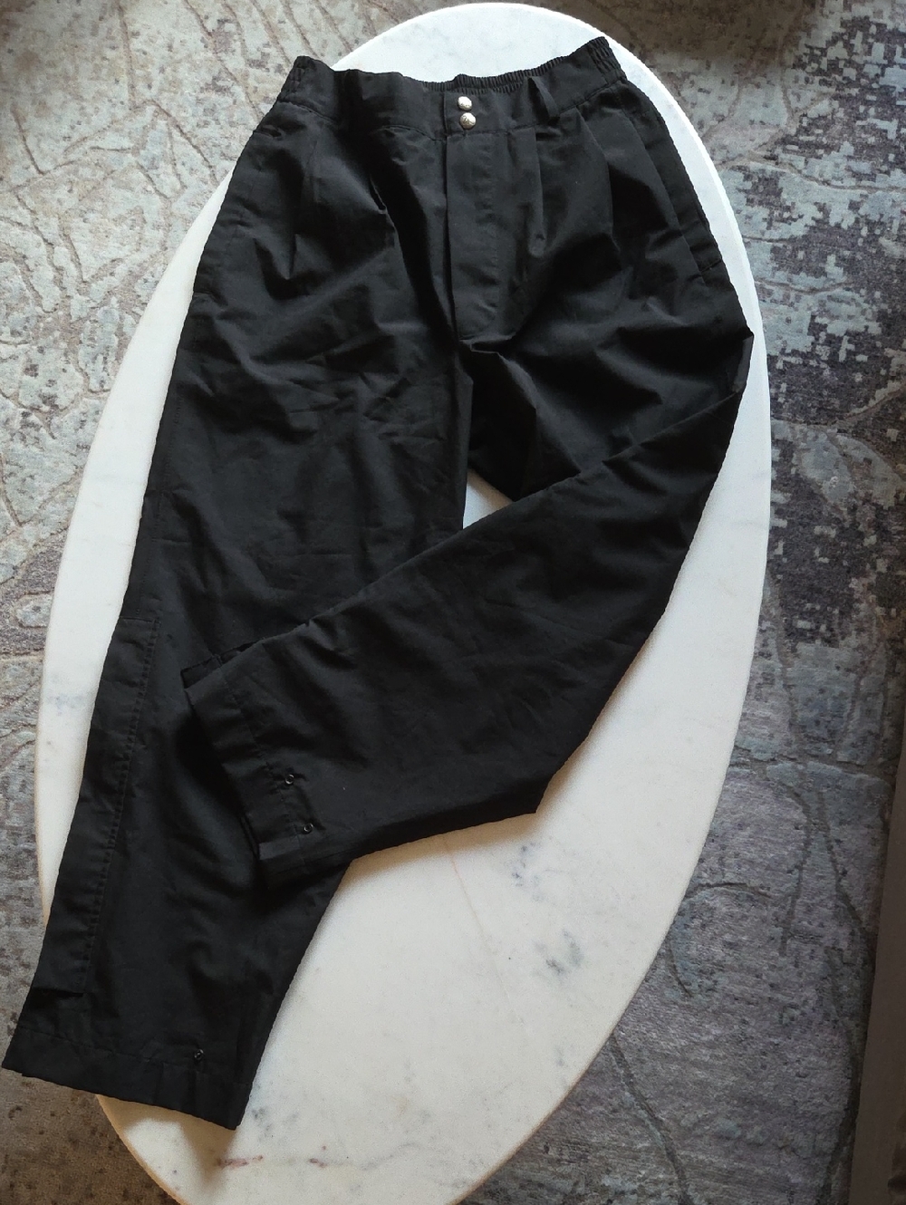 Zero Restriction GORE-TEX Black Women's Golf Rain Pants with Snap Waist